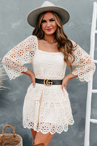 Daisy Dreams Crochet Lace Dress (Vintage Ivory) - NanaMacs