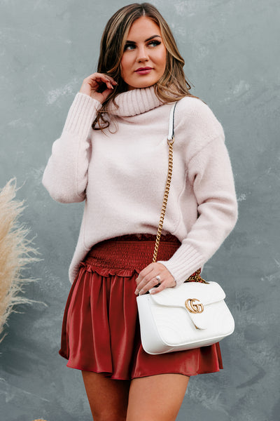 Fawning Over You Turtleneck Sweater (Blush) - NanaMacs