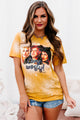 "Come, We Fly" Bleached Graphic T-Shirt (Mustard) - NanaMacs