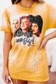 "Come, We Fly" Bleached Graphic T-Shirt (Mustard) - NanaMacs