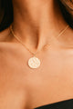 Virgo Coin Necklace (Gold) - NanaMacs