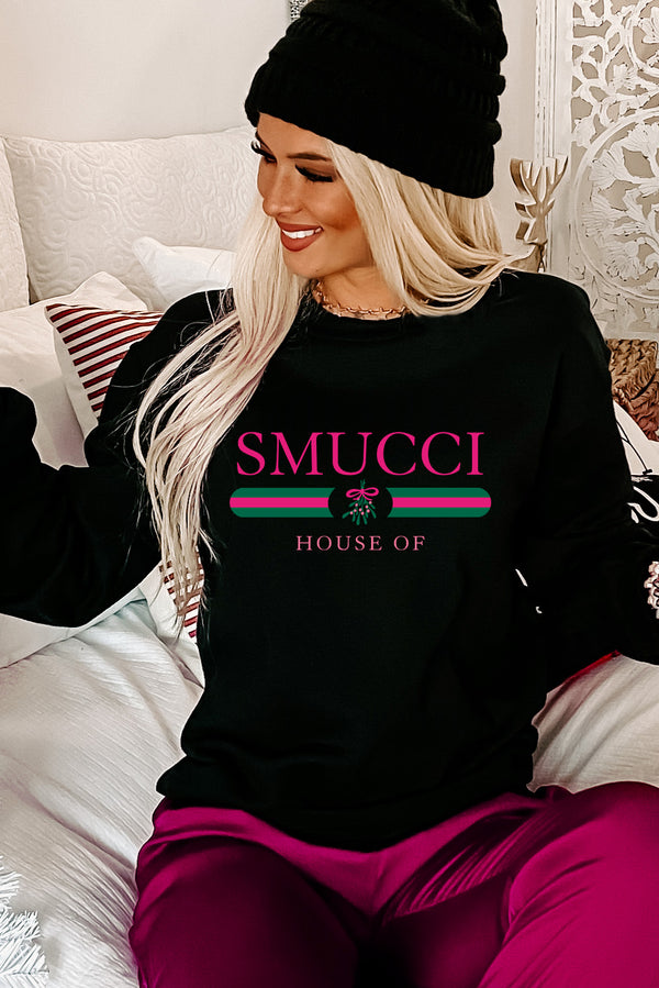 "House Of Smucci" Parody Graphic Multiple Shirt Option (Black) - Print On Demand - NanaMacs