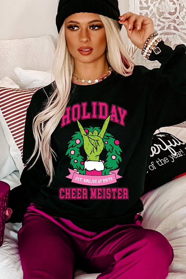 "Holiday Cheer Meister" Graphic Multiple Shirt Options (Black) - Print On Demand - NanaMacs