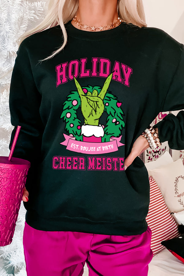 "Holiday Cheer Meister" Graphic Multiple Shirt Options (Black) - Print On Demand - NanaMacs