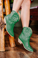 Trail Rider Short Cowboy Boots (Green) - NanaMacs