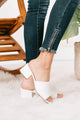 IMPERFECT Clean And Simple Heels (White) - NanaMacs