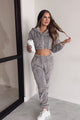 Carried Away With Comfort Two Piece Jogger Set (Grey)