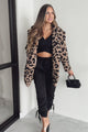 All About The Attention Teddy Sherpa Leopard Coat (Brown)