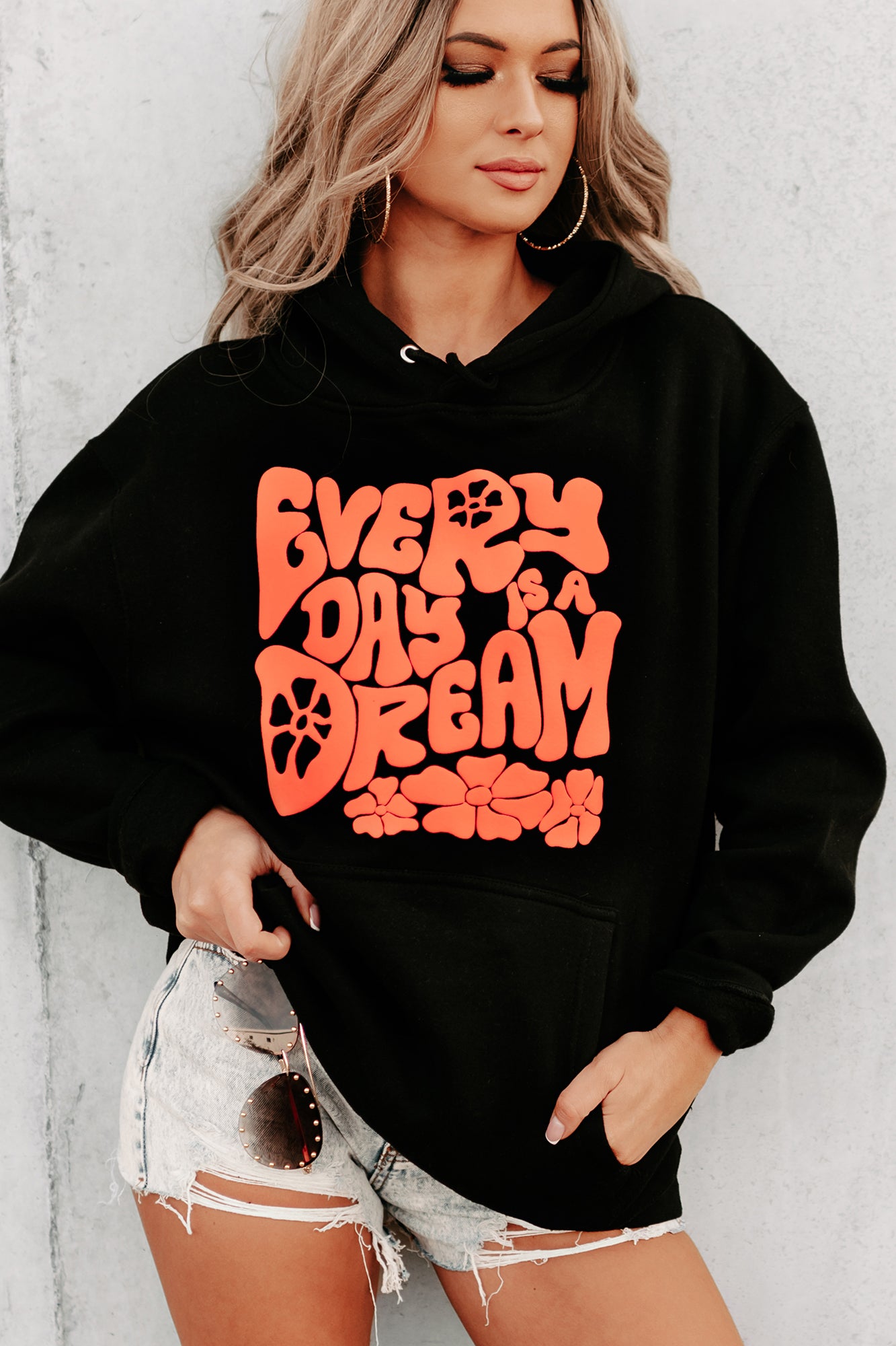 "Every Day Is A Dream" Puff Graphic Multiple Shirt Options (Black) - Print On Demand - NanaMacs