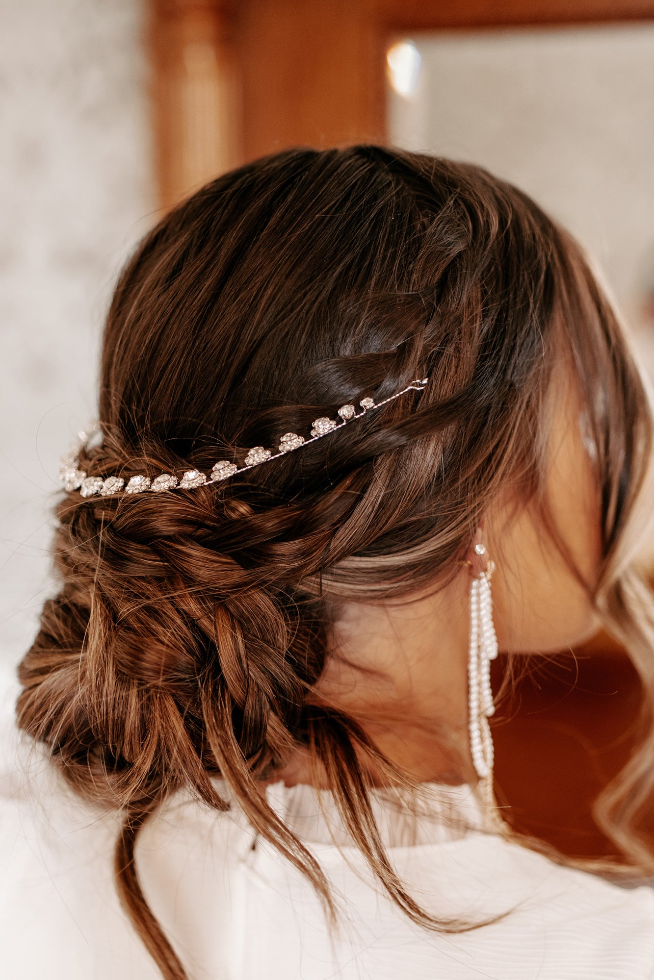 Down The Aisle Rhinestone Hair Piece (Silver) - NanaMacs