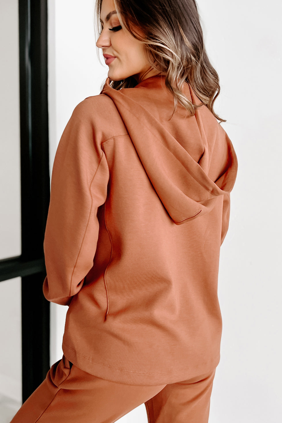 Keep Moving Hooded Active Jacket (Camel) - NanaMacs