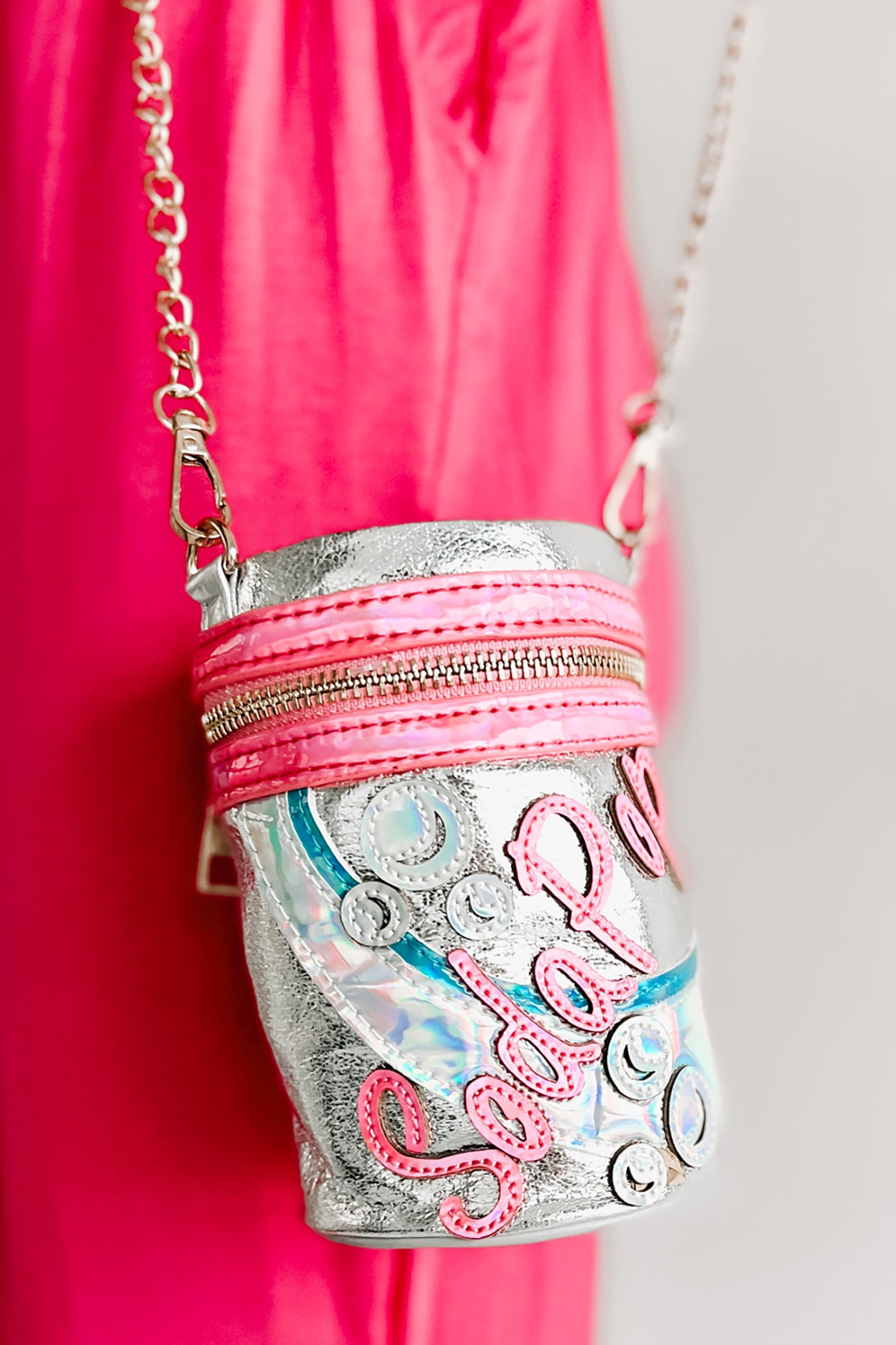 Carbonated Cuteness Soda Pop Crossbody (Silver) - NanaMacs