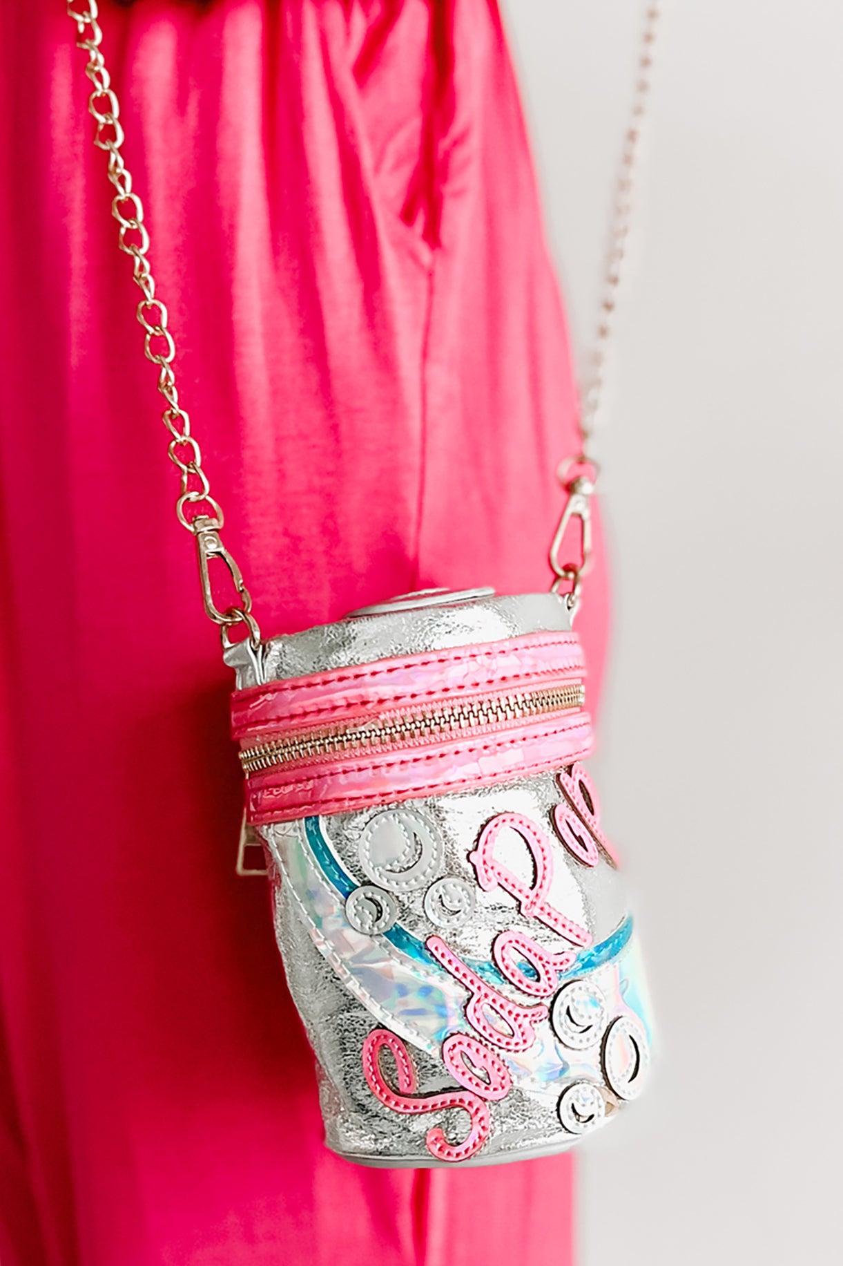 Carbonated Cuteness Soda Pop Crossbody (Silver) - NanaMacs