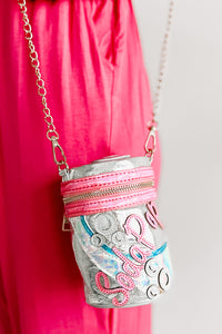 Carbonated Cuteness Soda Pop Crossbody (Silver) - NanaMacs