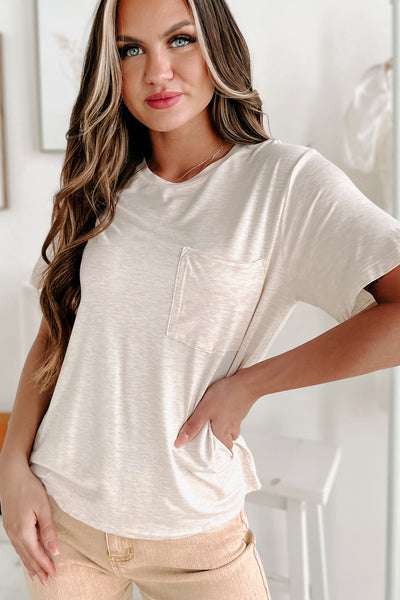 Being Carefree Short Sleeve T-Shirt (Oatmeal) - NanaMacs