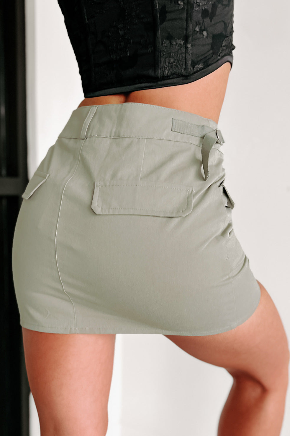 Lisa Utility Skirt (Army Green) · NanaMacs