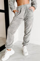Carried Away With Comfort Two Piece Jogger Set (Grey) - NanaMacs