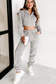 Carried Away With Comfort Two Piece Jogger Set (Grey) - NanaMacs