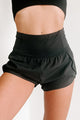 Fitness Fanatic High Waisted Athletic Shorts (Black) - NanaMacs