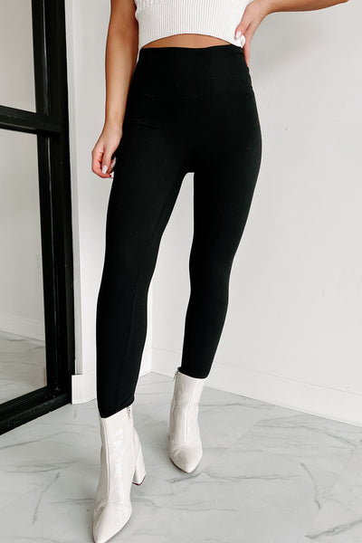 Keeping Calm High Rise Leggings (Black) - NanaMacs