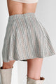 Ask The Question Plaid Mini Skirt (Pale Olive) - NanaMacs