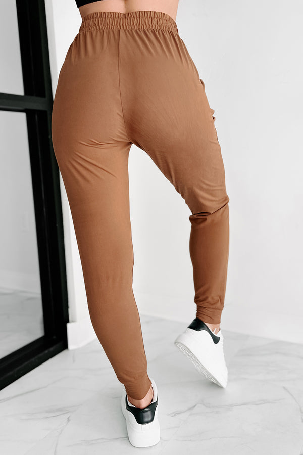 Keeping Cozy Buttery Soft Joggers (Cognac) - NanaMacs