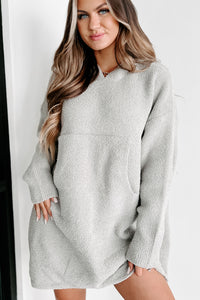 My Only Comfort Plush Knit Blanket Hoodie (Gray) - NanaMacs