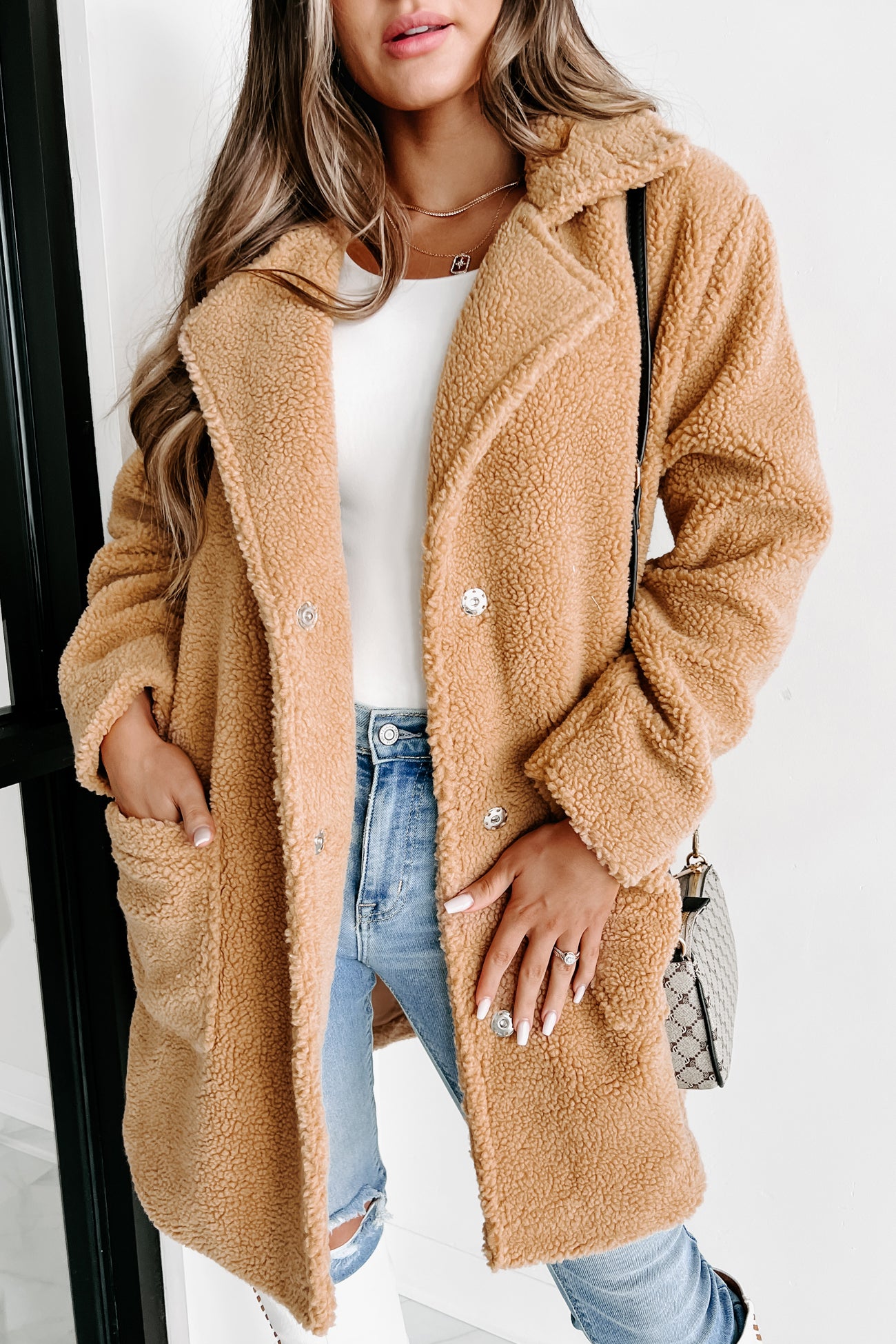 Coldest Days Teddy Coat (Camel) - NanaMacs