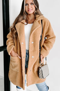 Coldest Days Teddy Coat (Camel) - NanaMacs