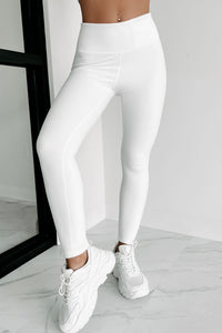 Staying With It Fleece Leggings (Ivory) - NanaMacs