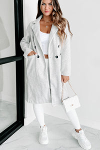 Inspiring Confidence Single Button Coat (Heather Grey) - NanaMacs