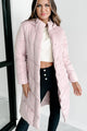 Igloos & Icicles Belted Puffer Coat (Dusty Pink) - NanaMacs