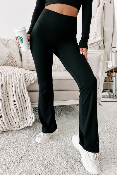 Crushing Goals High Rise Yoga Pants (Black) - NanaMacs