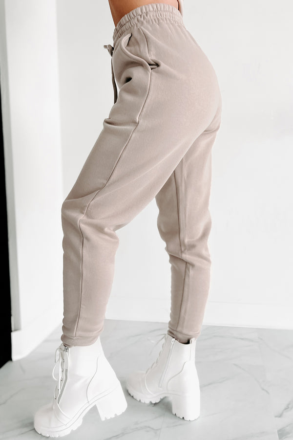 Just Admit It Sweatshirt & Jogger Two-Piece Set (Ash Mocha) - NanaMacs