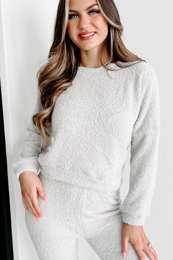 Completely Cozy Fuzzy Two-Piece Set (Grey) - NanaMacs