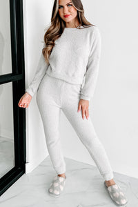 Completely Cozy Fuzzy Two-Piece Set (Grey) - NanaMacs