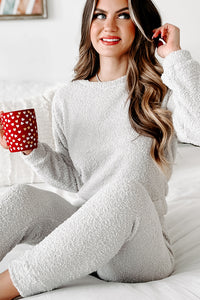 Completely Cozy Fuzzy Two-Piece Set (Grey) - NanaMacs