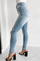 Anika High Rise Distressed Skinny Jeans (Light Stone) - NanaMacs