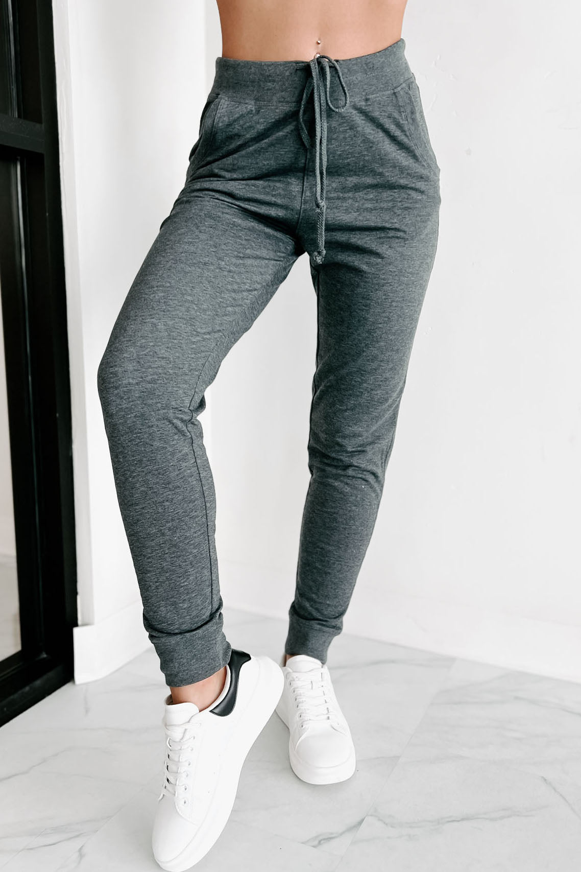 Tear Up This Town Hooded Top & Joggers Two-Piece Set (Grey) - NanaMacs