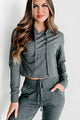 Tear Up This Town Hooded Top & Joggers Two-Piece Set (Grey) - NanaMacs