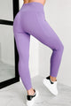 Picture Of Health Side Pocket Leggings (Purple) - NanaMacs