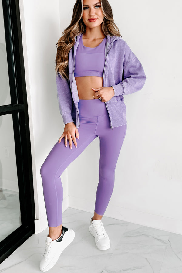 Completely Content Zip-Up Hoodie (Purple) - NanaMacs