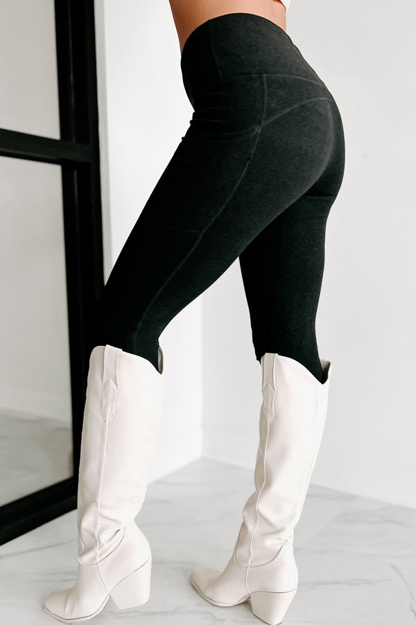 Gym Code High Waisted Pocket Leggings (Black) - NanaMacs