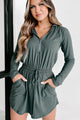 Busy Day Ahead Hooded Active Dress (Smoked Spruce) - NanaMacs