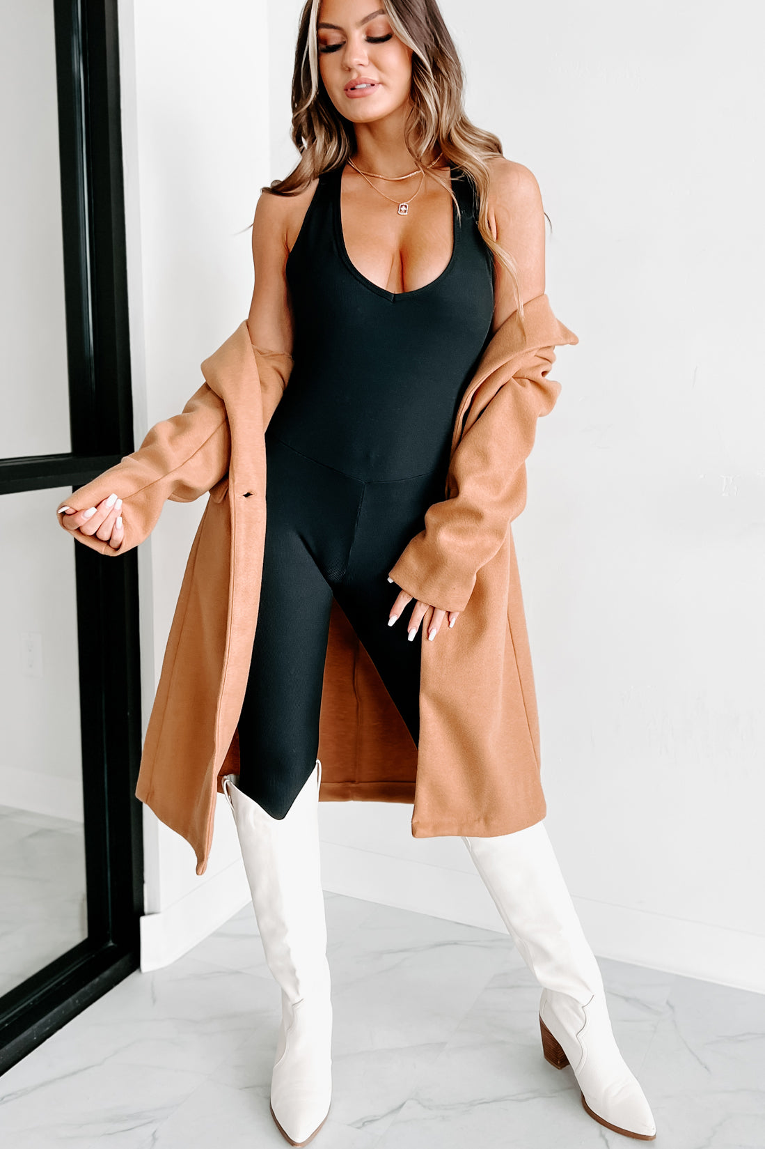 Inspiring Confidence Single Button Coat (Camel) - NanaMacs