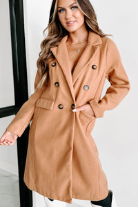 Inspiring Confidence Single Button Coat (Camel) - NanaMacs