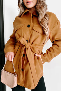 City Stroll Button Front Coat (Copper) - NanaMacs