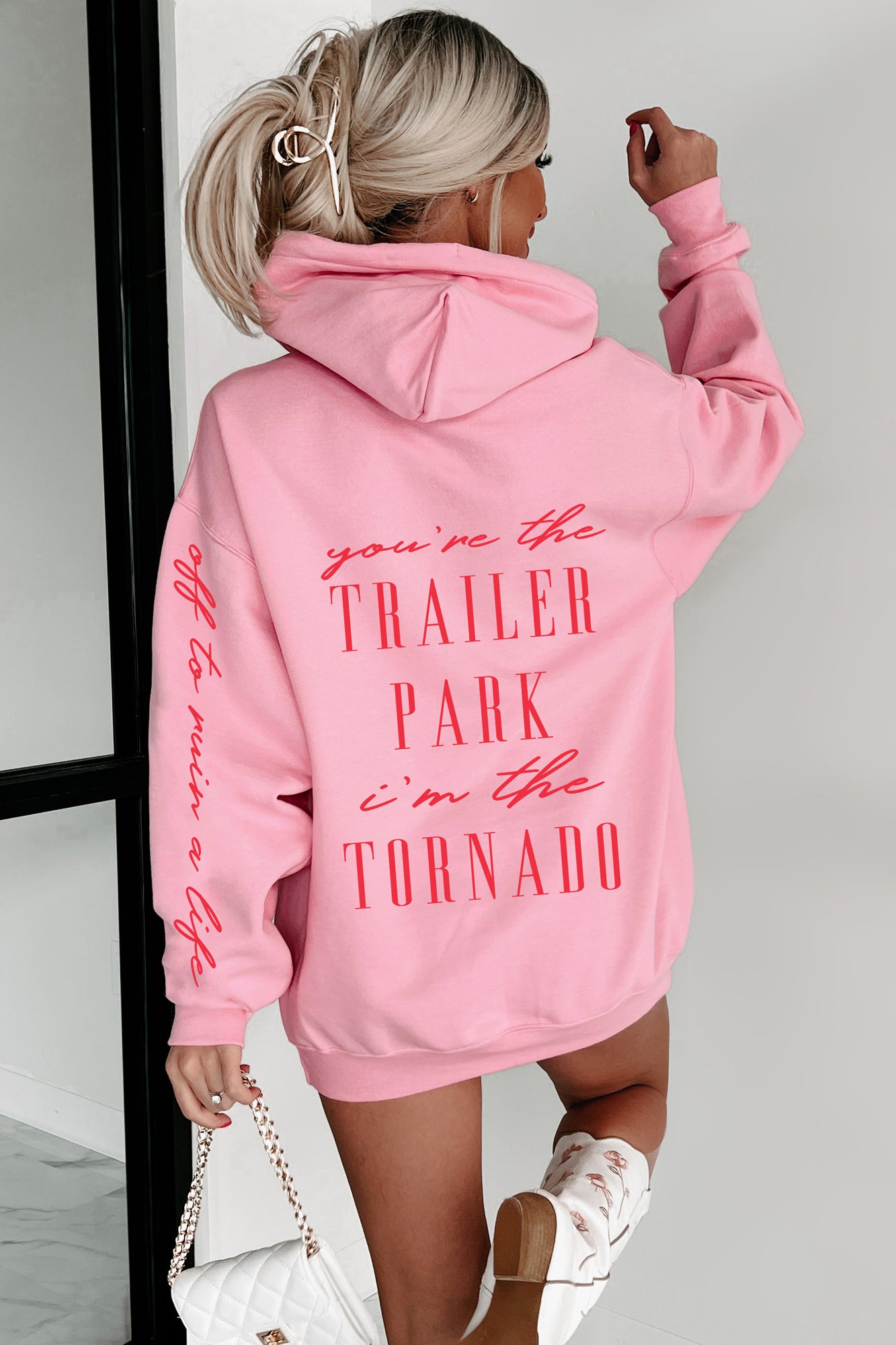 Boys pink hoodie hot sale