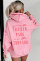 "Off To Ruin A Life" Double-Sided Graphic Hoodie (Candy Pink) - Print On Demand - NanaMacs