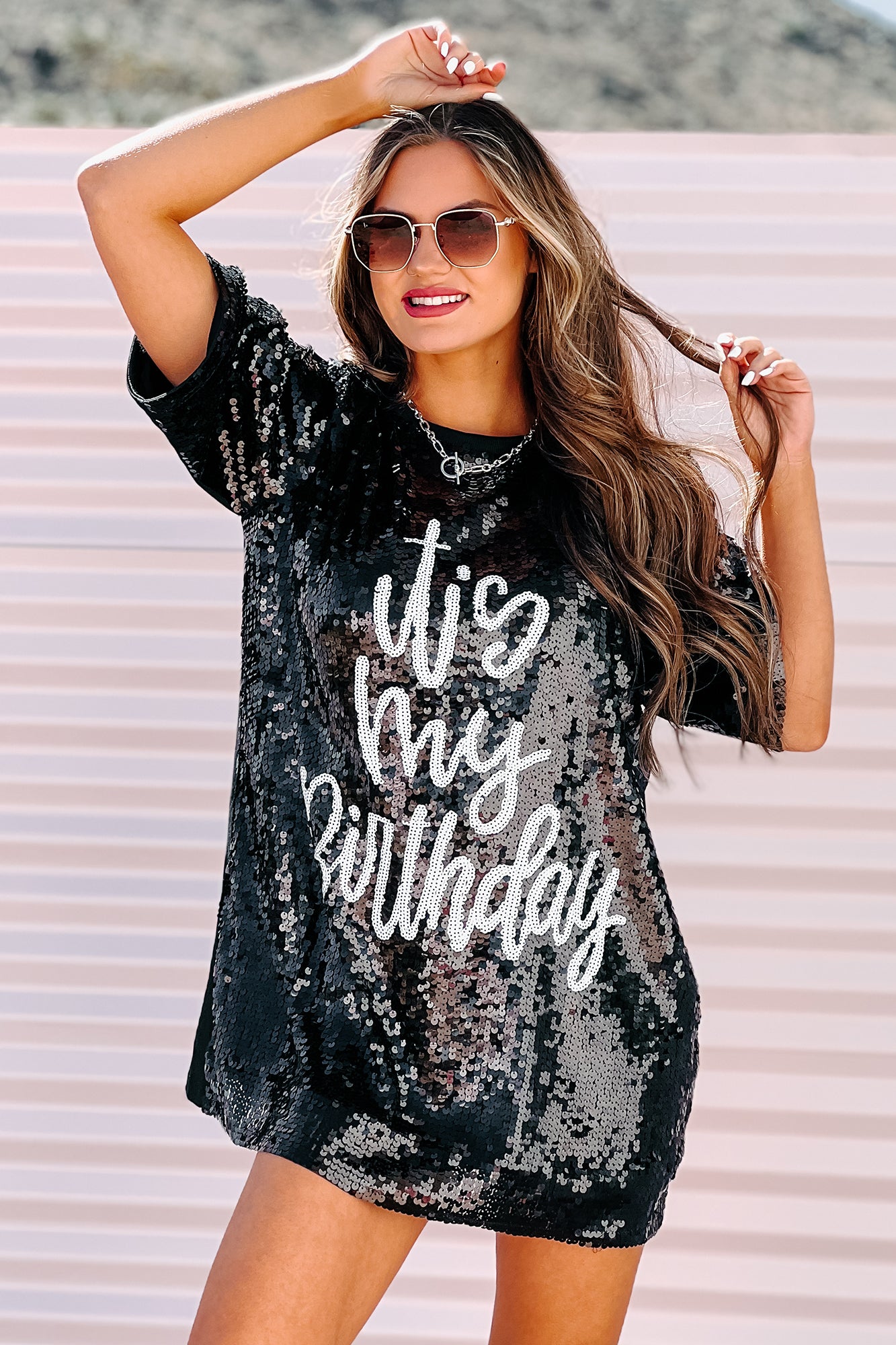 Tall New York Printed Oversized T-Shirt Dress